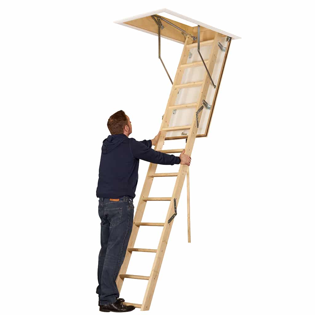 TB Davies EUROFOLD Wooden Loft Ladder