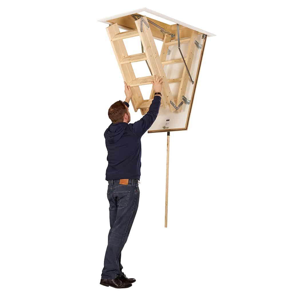 TB Davies EUROFOLD Wooden Loft Ladder