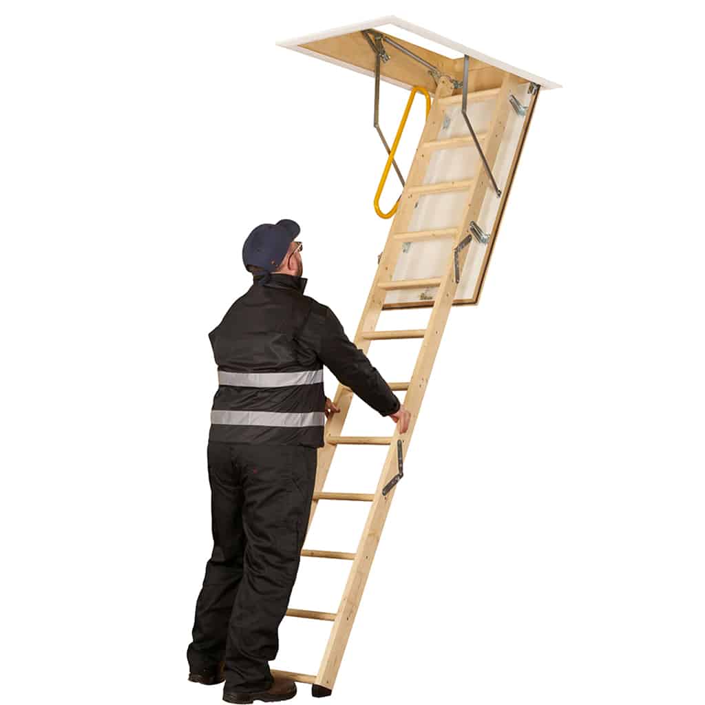 TB Davies FIREFOLD Wooden Loft Ladder
