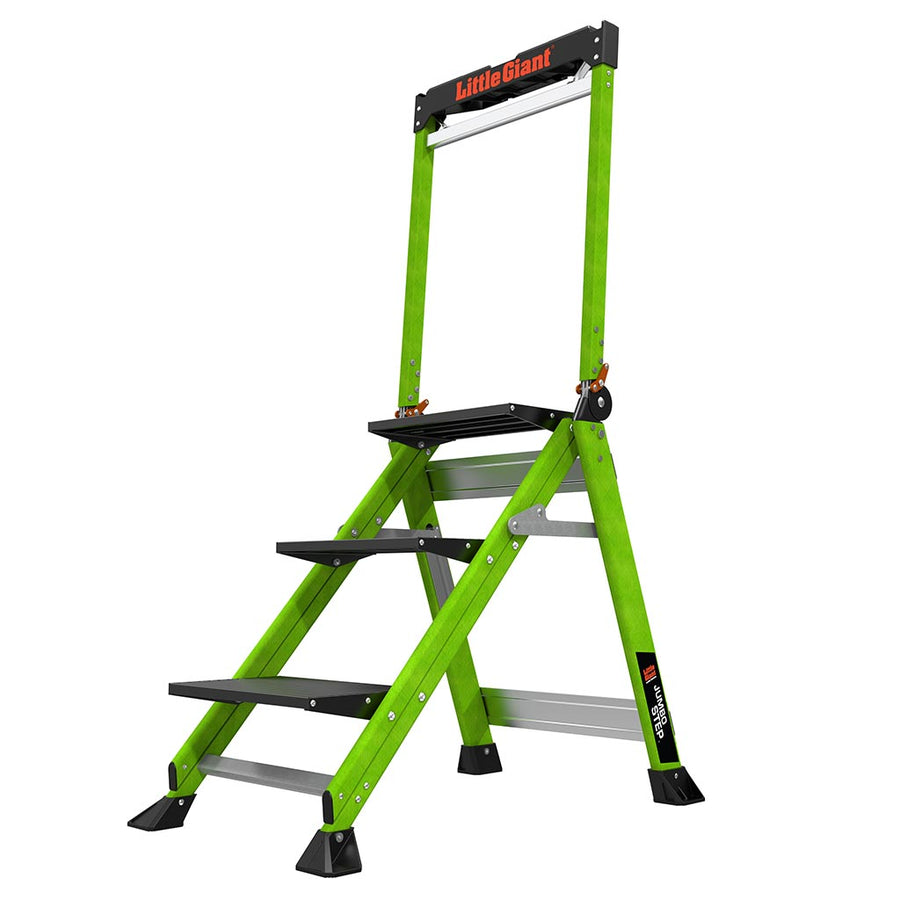 Little Giant HiViz Green Fibreglass Jumbo Steps