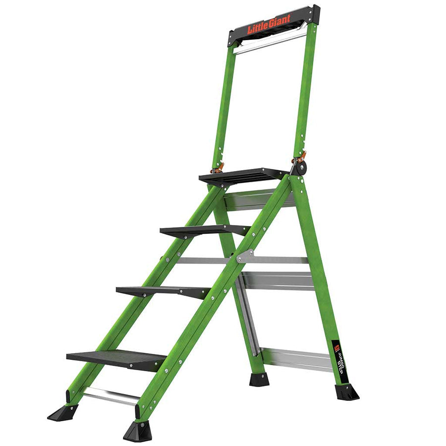 Little Giant HiViz Green Fibreglass Jumbo Steps