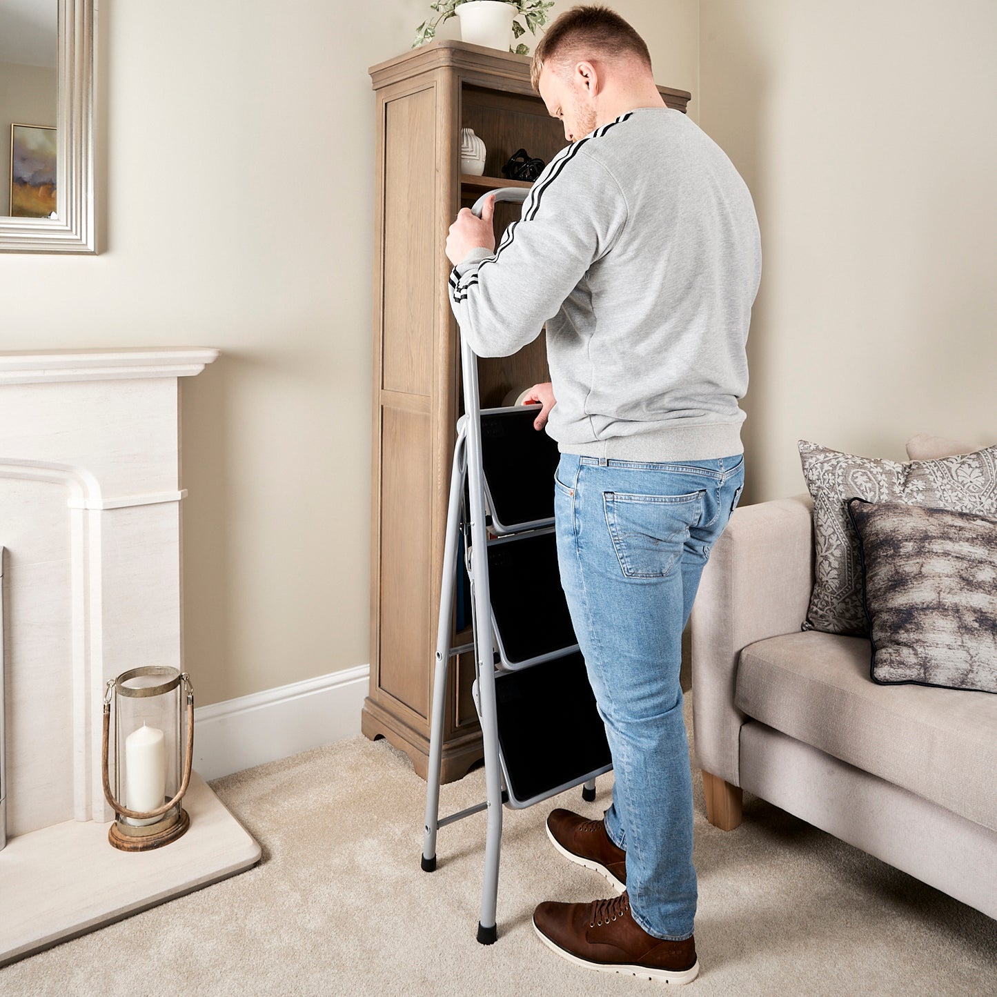 TB Davies HIGHRAIL-S Steel Step Stool