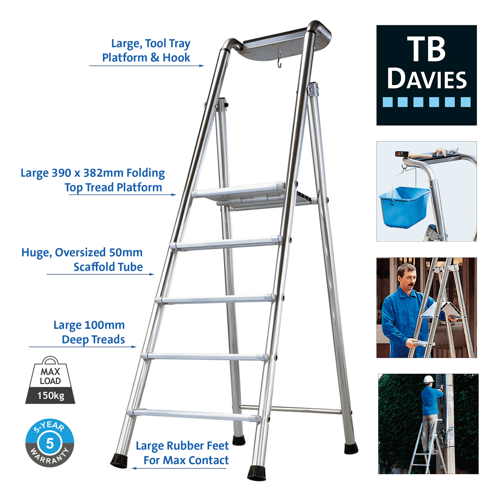 TB Davies PROBAT Aluminium Industrial Platform Step
